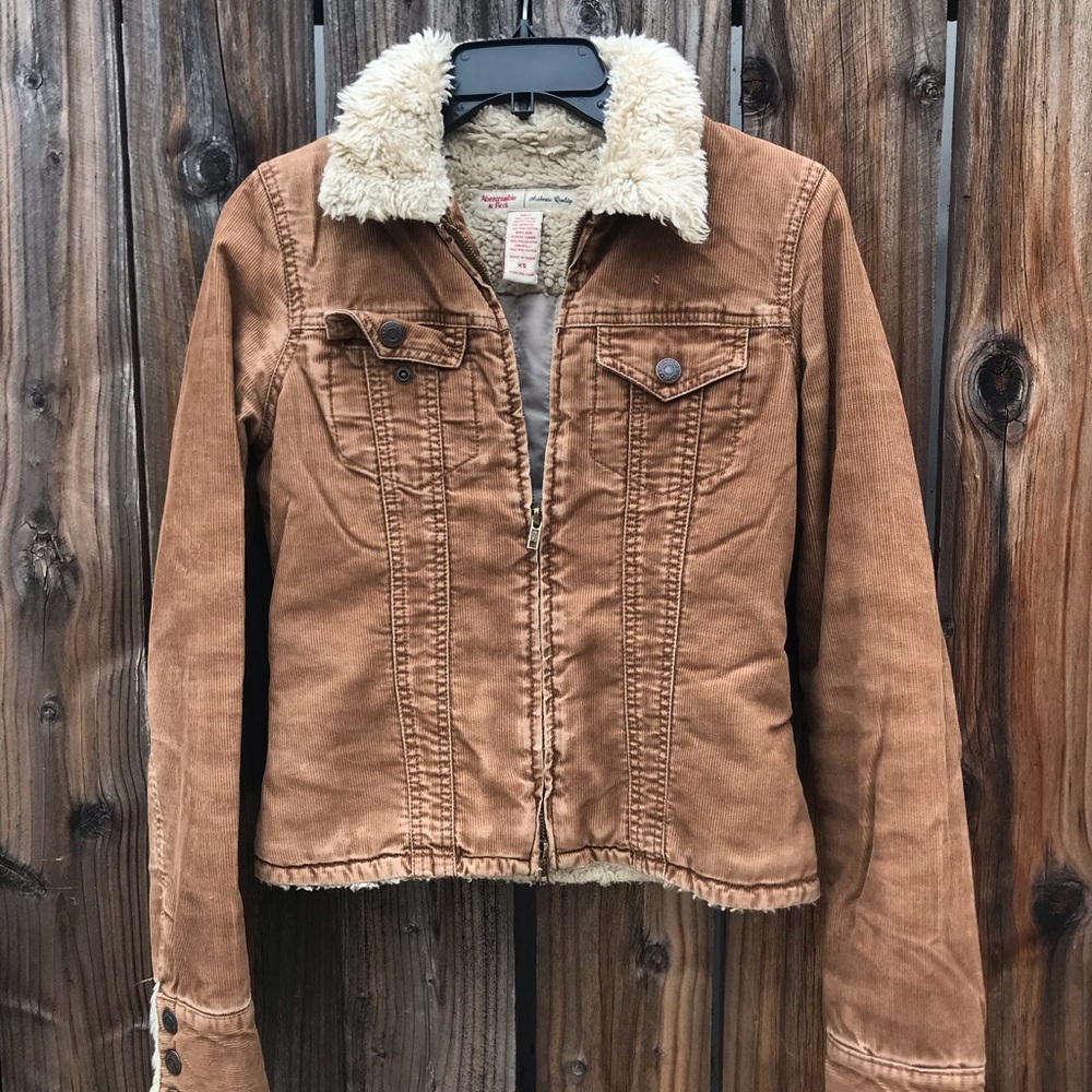 Abercrombie & Fitch: Corduroy Shearling Jacket